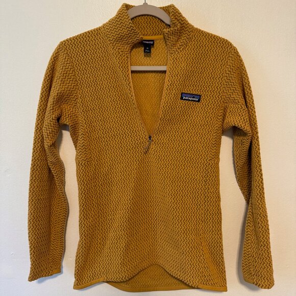 Patagonia R1 Air Zip Neck Top - Women's XS, Pufferfish Gold - Picture 2 of 4